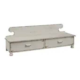 Walmart Park Designs Distressed White Counter Shelf offer