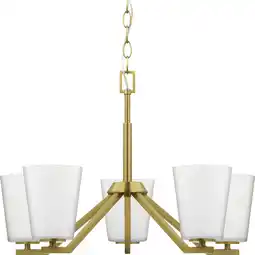 Walmart Progress Lighting - Vertex - 5 Light Chandelier In Contemporary Style-15.25 offer