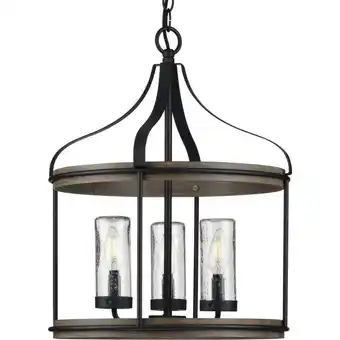 Walmart Progress Lighting P500235 Brenham 3 Light 16 Wide Taper Candle Chandelier - Black offer