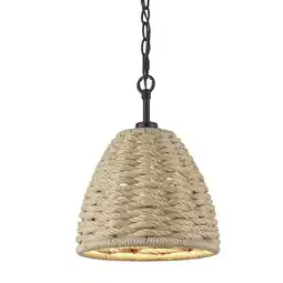 Walmart Golden Lighting Hathaway Mini Pendant in Matte Black offer