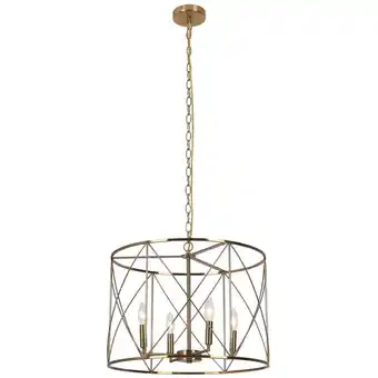 Walmart Dainolite Calah 4 Light Chandelier Aged Brass offer