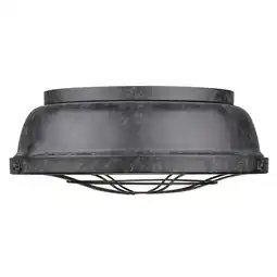 Walmart Bartlett Flush Mount in Black Patina offer