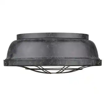 Walmart Bartlett Flush Mount in Black Patina offer