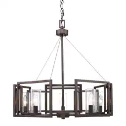 Walmart Marco 5 Light Chandelier in Gunmetal Bronze with Clear Glass offer