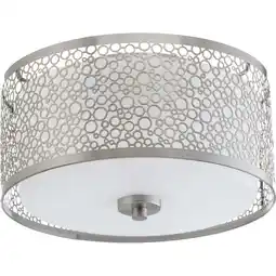 Walmart Progress Lighting 11 Mingle 17-Watt Brushed Nickel Integrated LED Flush Mount offer