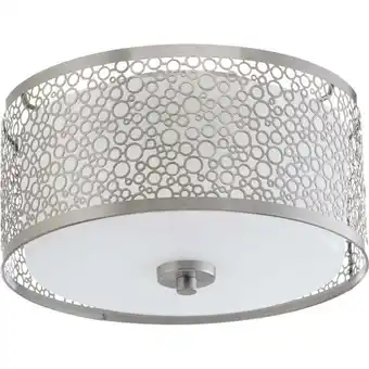 Walmart Progress Lighting 11 Mingle 17-Watt Brushed Nickel Integrated LED Flush Mount offer