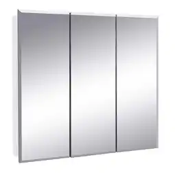 Walmart Pemberly Row Modern 24-Inch Wood Medicine Cabinet Mirror in White offer