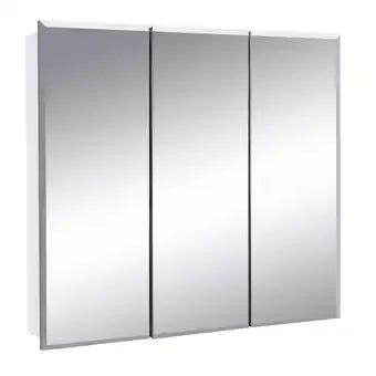 Walmart Pemberly Row Modern 24-Inch Wood Medicine Cabinet Mirror in White offer