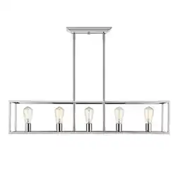 Walmart Wesson linear pendant in a chrome finish offer