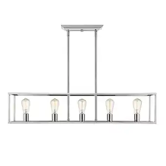 Walmart Wesson linear pendant in a chrome finish offer