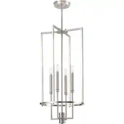 Walmart Elara Collection Four-Light New Traditional Brushed Nickel Chandelier Foyer Light offer