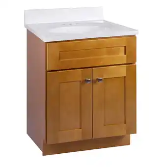 Walmart Brookings 25 Inch Bathroom Vanity with Top, Assembled, Modern Birch Design House, 215582 offer