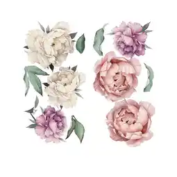 Walmart DBYLXMN Photography Peony Flower Pattern DIY Wall Decoration Decal Self- Sticker Mural offer