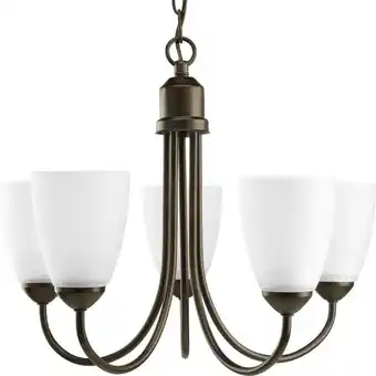 Walmart Progress Lighting P4441 Gather 5 Light 21 Wide Chandelier - Bronze offer