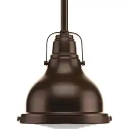 Walmart Progress Lighting Fresnel Lens 1-Lt. Mini-Pendant - Oil Rubbed Bronze - P5050-108 offer