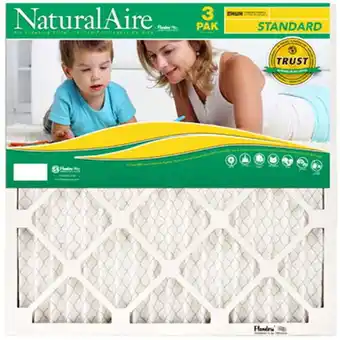 Walmart Flanders 87357.012025 24.9 x 19.9 in. Natural Standard Pleated Air Filter - 3 Pack- Pack Of 4 offer