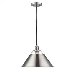 Walmart Orwell PW 1 Light Pendant - 14 in Pewter with Pewter Shade offer