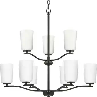 Walmart Progress Lighting - Adley - 9 Light Linear Chandelier In Contemporary offer