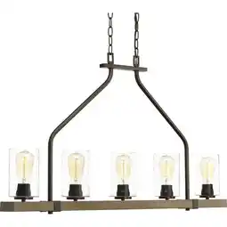 Walmart Progress Lighting P400055-020 Barnes Mill Chandelier, Antique Bronze offer