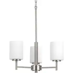 Walmart Progress Lighting P4318 Replay 3 Light 17 Wide Pillar Candle Chandelier - Nickel offer