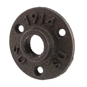 Walmart Trjgtas 1/2 inch Black Cast Iron Pipe Fittings Floor Flange BSP Threaded offer