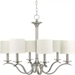 Walmart Progress Lighting P4739 Inspire 6 Light 30 Wide Chandelier - Nickel offer