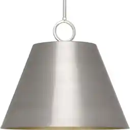 Walmart Parkhurst Collection Three-Light New Traditional Brushed Nickel Metal Pendant Light offer