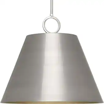 Walmart Parkhurst Collection Three-Light New Traditional Brushed Nickel Metal Pendant Light offer