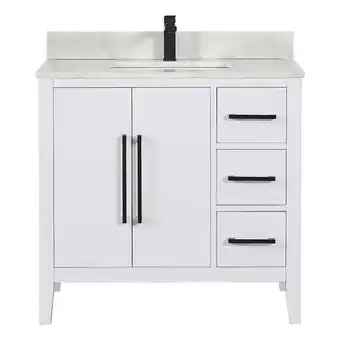 Walmart Altair Design Laurel 36 Wood Vanity with overflow Integrates in in White offer