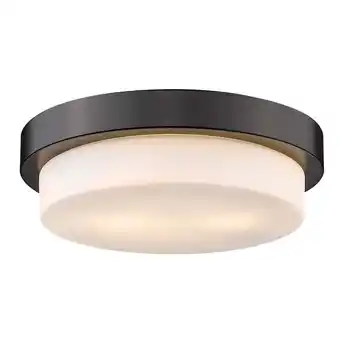 Walmart Versa Flush Mount in Matte Black with Opal Glass offer