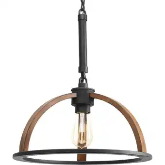 Walmart Progress Lighting P5152 Trestle 1 Light 14 Wide Pendant - Gilded Iron offer