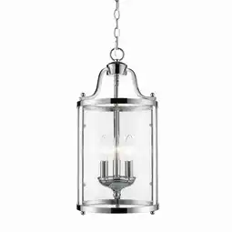 Walmart Payton 3 Light Pendant in Chrome with Clear Glass offer