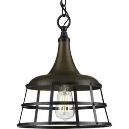 Walmart Bastille Collection One-Light Aged Brass Coastal Pendant Light offer