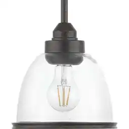 Walmart Progress Lighting P500137 Saluda 1 Light 7 Wide Mini Pendant - Bronze offer