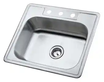 Walmart Carefree 25'' L x 22'' W Single Bowl Self-Rimming Kitchen Sink offer