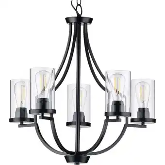 Walmart Progress Lighting P400197 Lassiter 5 Light 26 Wide Chandelier - Black offer