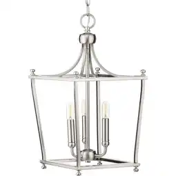 Walmart Parkhurst Collection Brushed Nickel Three-Light Foyer offer