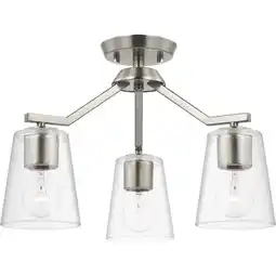 Walmart Progress Lighting - Vertex - 3 Light Convertible Chandelier In Contemporary offer