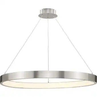 Walmart Inverse LED Collection Modern Brushed Nickel Pendant offer