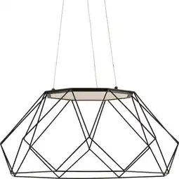 Walmart Progress Lighting P500320-30 Geodesic Led 27 Wide Led Abstract Chandelier - Black offer