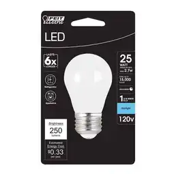 Walmart Feit Electric 3011893 25W Equivalence A15 E26 Medium LED Bulb Daylight, Pack of 6 offer