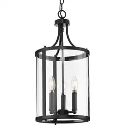 Walmart Gilliam Collection Three-Light Matte Black New Traditional Hall & Foyer offer