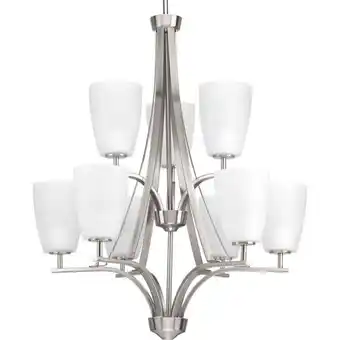 Walmart Progress Lighting - Nine Light Chandelier - Leap - 9 Light in Modern style offer