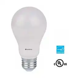 Walmart Overdrive 11W 5000K A19 Omni Dimmable-Daylight LED Light Bulb - Pack of 6 offer