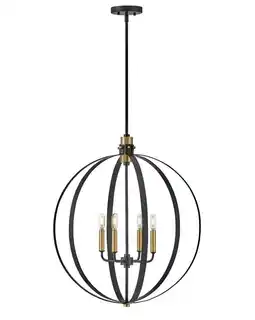 Walmart Lark 83034 Cirque 4 Light 24 Wide Pendant - Black offer