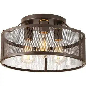 Walmart Progress Lighting - Three Light Flush Mount - Close-to-Ceiling - Swing offer