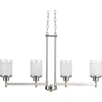 Walmart Progress Lighting Alexa Brushed Nickel Contemporary/Soft Chandelier w/ 4 Light 100W - P4619-09 offer