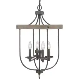 Walmart Progress Lighting P500157 Gulliver 4 Light 17 Wide Taper Candle Pendant - Grey offer