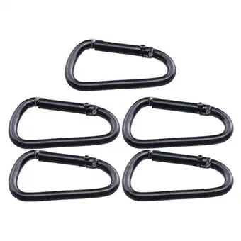 Walmart 5 Pcs Keychain Metal Carabiner Clips Locking Climb Buckle Wireless Aluminum Alloy offer