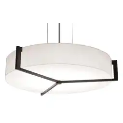 Walmart Afx App1524lajud Apex 17 Wide Led Commercial Wood Single Pendant - Espresso / Linen White offer